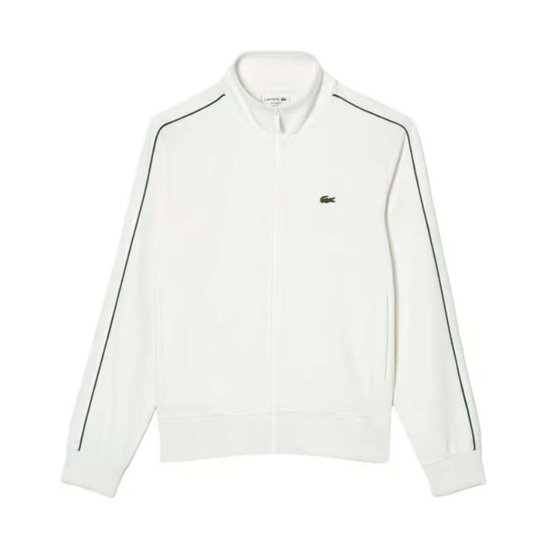 Lacoste Felpa Zip Bianca Uomo Giuglar