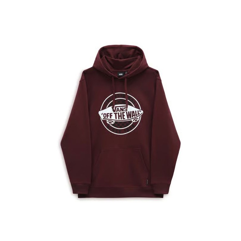 Vans Otw Og 66 Hoodie-B Felpa Capp Rossa Logo Grande Petto Uomo - Giuglar