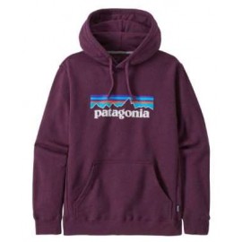 Patagonia M'S P-6 Logo Uprisal Hoody Night Plum Felpa Viola Capp Logo Uomo - Giuglar