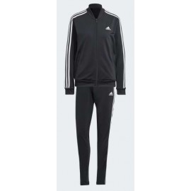 Adidas W 3S Tr Ts Black/White Tuta Triacetato Nera 3S Bianche Donna - Giuglar