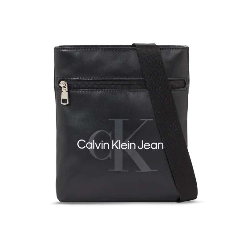 Calvin Klein Accessori Monogram Soft Flatpack18 Black Borsello Nero Uomo - Giuglar