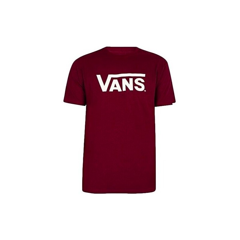 Classic Vans Tee-B T-Shirt M/M Bordeaux Logo Petto Bia Junior - Giuglar