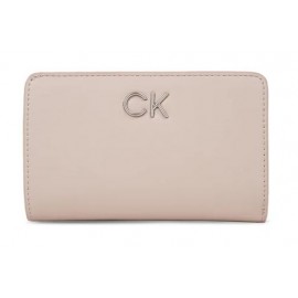 Calvin Klein Accessori Re-Lock Bifol French Wallet Portafogli Shadow Gray Tortora Donna - Giuglar