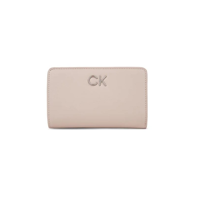 Calvin Klein Accessori Re-Lock Bifol French Wallet Portafogli Shadow Gray Tortora Donna - Giuglar