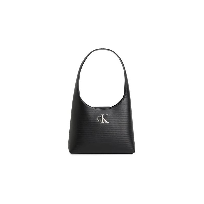 Calvin Klein Accessori Minimal Monogram Shoulder Bag T Borsetta Ecopelle Righe Nera - Giuglar