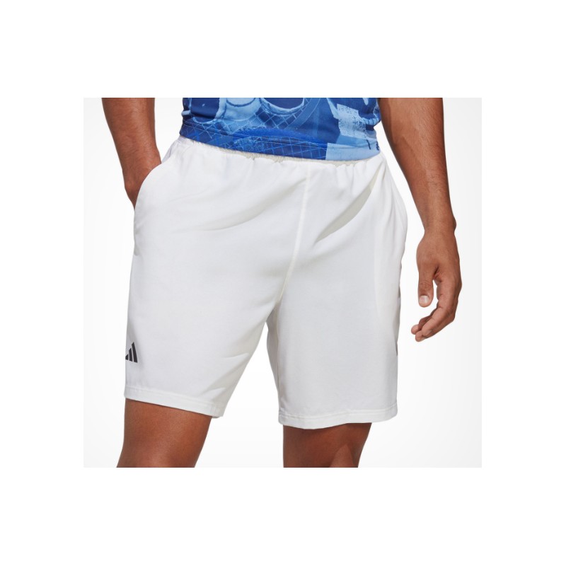 Adidas Club Sw Short White Pantaloncini Tennis Bianco Uomo - Giuglar