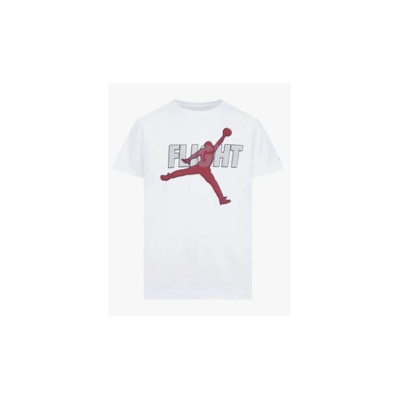 Nike Jordan Jdb Reflec Flight S/S Tee White T-Shirt M/M Dri-Fit Junior Bimbo - Giuglar