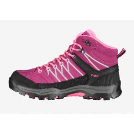 Cmp Kids Rigel Mid Trekking Shoes Wp Berry Pink Fluo Junior Bimba - Giuglar Shop