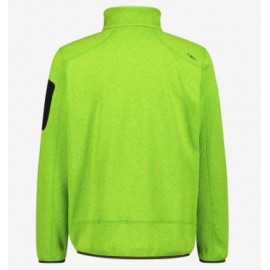 Cmp Man Jacket Pile Zip Lavoraz Grana Di Riso Verde Lime Uomo - Giuglar Shop