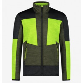 Cmp Man Jacket Pile Stretch Zip Lime/Verde/Antracite Uomo - Giuglar Shop