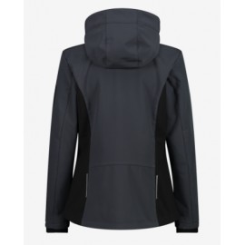 Cmp Woman Jacket Softshell Zip Capp Stacc Antrac/Nero Int Rosa Donna - Giuglar Shop