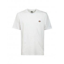 Dickies Ss Mapleton T-Shirt White T-Shirt M/M Bianca Logo Piccolo Uomo - Giuglar