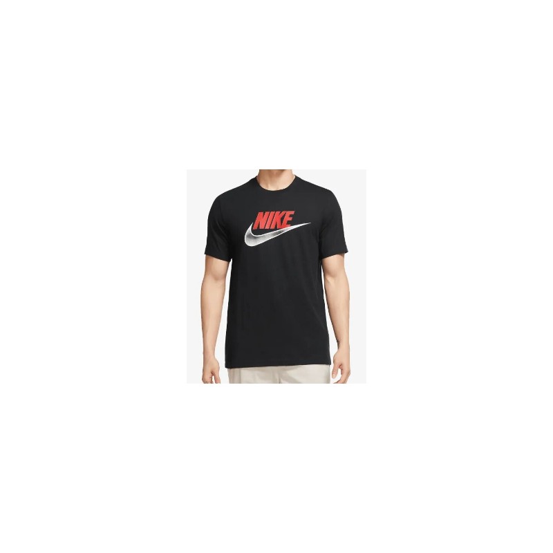 Nike M Nsw Tee 12Mo Futura Black T-Shirt M/M Logo Uomo - Giuglar