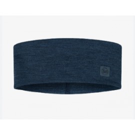 Buff Merino Wide Headband Solid Night Blue - Giuglar