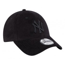 New Era Cord 9Forty Newyork Yankees Cap Ala Curva Velluto Nero - Giuglar Shop