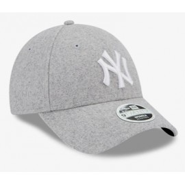 New Era Cord 9Forty Newyork Yankees Cap Ala Curva Wool Grigio Donna - Giuglar Shop