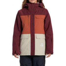 Dc Wo'S Giacca Snow Liberate Jacket Tawny Port Aranc/Bordeaux Donna - Giuglar