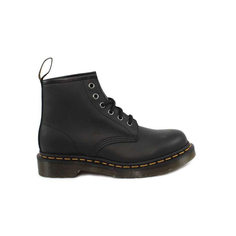 Dr Martens 101 Nappa Black Stivaletto 6 Fori Nero Opaco Uomo - Giuglar