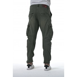 Displaj Rocky Pantalone Tasconi Tela Verde Uomo - Giuglar Shop