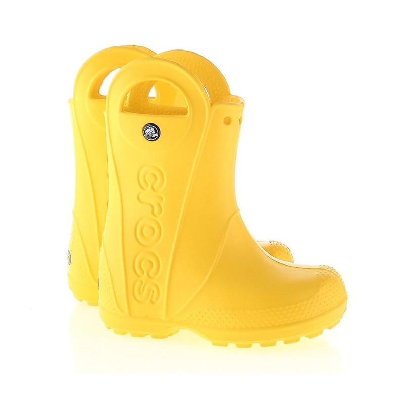 Crocs Handle It Rain Boot Stivaletto Pioggia Giallo Bambina - Giuglar Shop
