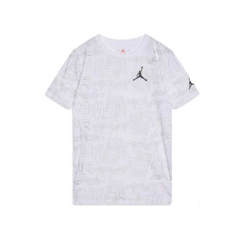 Nike Jordan Jm Clear Lane S/S Tee White T-Shirt M/M Bia Loghi Junior Bimbo - Giuglar
