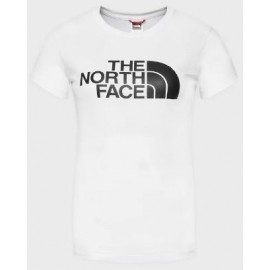 The North Face W S/S Easy T Dust Periw T-Shirt M/M Ghiaccio Logo Grande Donna - Giuglar