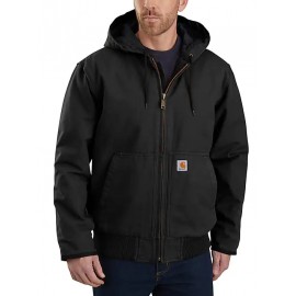 Carhartt Loose Fit Washed Duck Insulated Active Jacket Nera Uomo - Giuglar