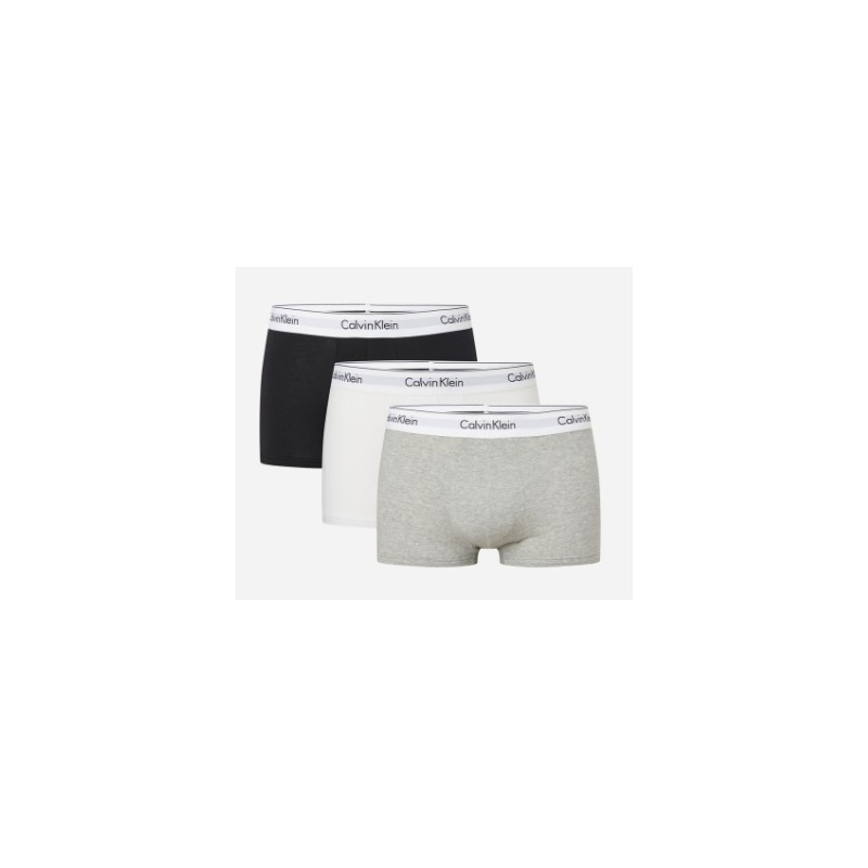 Calvin Klein Underwear Trunk 3Pk 100 Boxer Neri/Bianchi/Grigi - Giuglar