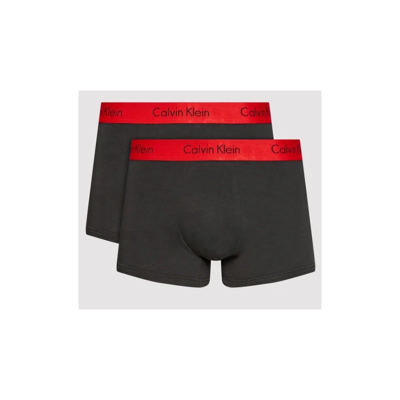 Calvin Klein Underwear Trunk 2Pk Ixy Boxer Neri Elastico Rosso - Giuglar