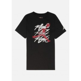 Nike Jordan Jm Flight Spray S/S Tee Black T-Shirt M/M Nera Junior - Giuglar
