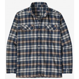 Patagonia M'S L/S Organic Cotton Mw Fjord Flannel Shirt New Navy Uomo - Giuglar