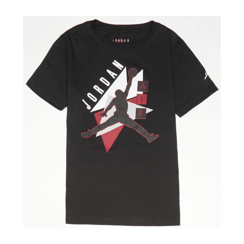 Nike Jordan Air Diamonds S/S Tee T-Shirt M/M Nera Stampa Junior Bimbo - Giuglar