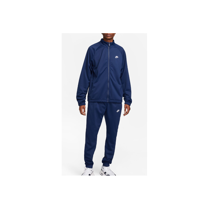 Nike M Nk Club Pk Trk Suit Blue/White Tuta Triacetato Blu Uomo - Giuglar