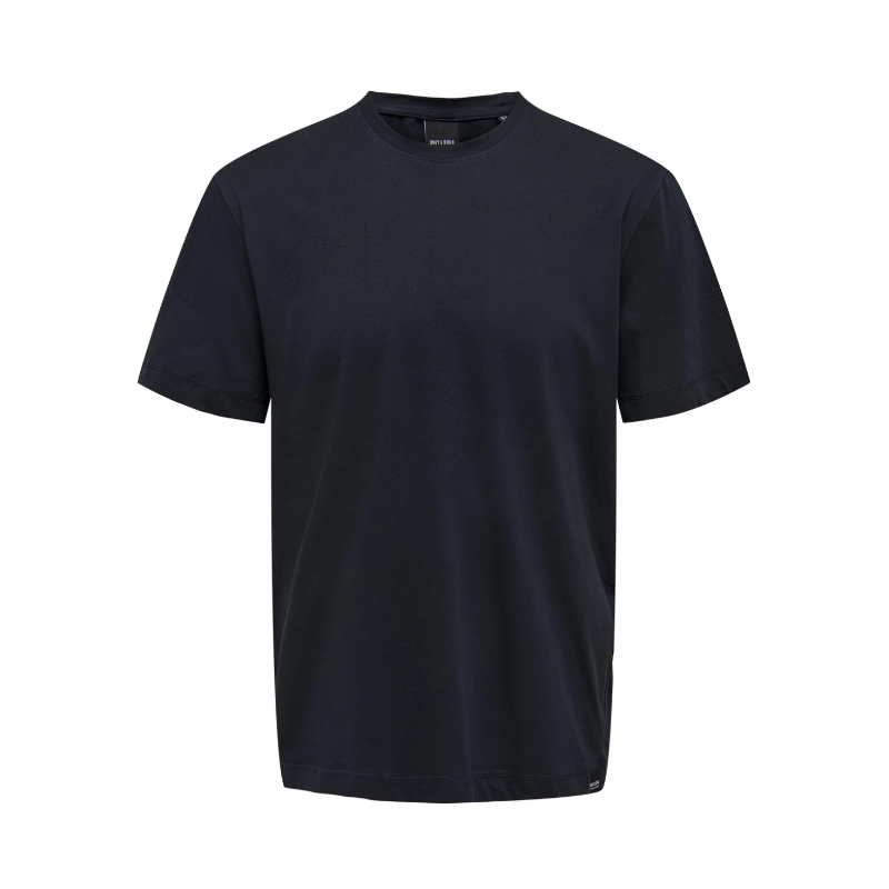 Only & Sons Onsmax Life Ss Stitch Tee Noos Dark Navy T-Shirt M/M Blu Uomo - Giuglar
