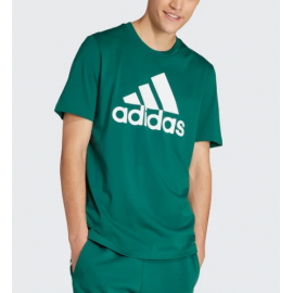Adidas M Bl Sj T Cgreen T-Shirt M/M Logo Triangolo Verde Scuro Uomo - Giuglar
