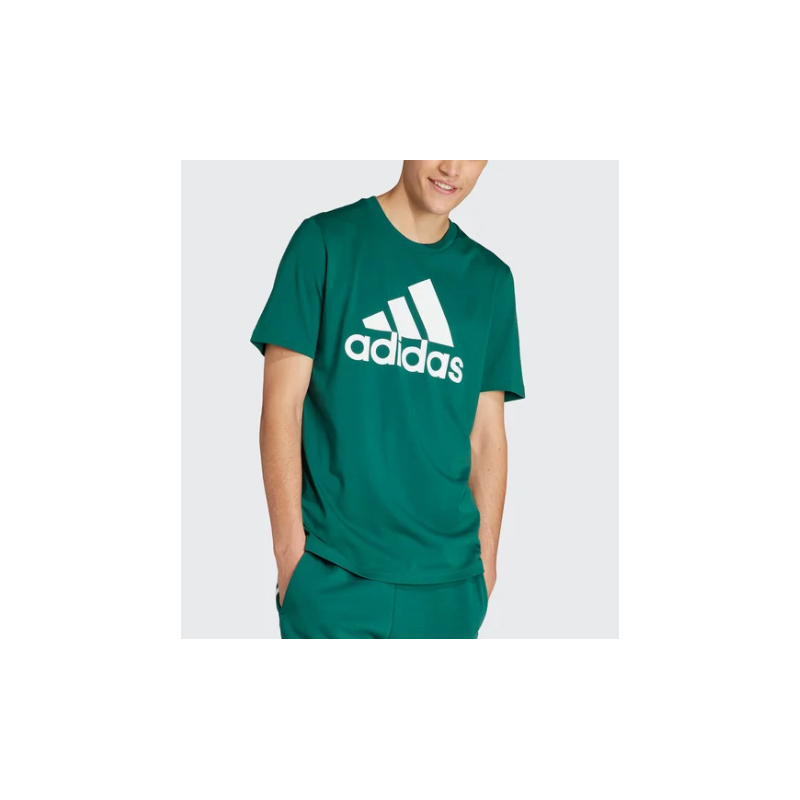 Adidas M Bl Sj T Cgreen T-Shirt M/M Logo Triangolo Verde Scuro Uomo - Giuglar