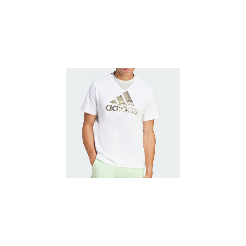 Adidas M Camo G T 1 T-Shirt M/M Bianca Logo Camo Verde Uomo - Giuglar