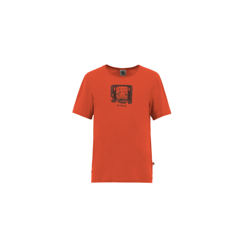 E9 Van Saffron T-Shirt M/M Arancio Stampa Uomo - Giuglar Shop