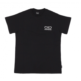 Propaganda T-Shirt M/M 100% Cotone Logo Embroidery Nero Uomo - Giuglar