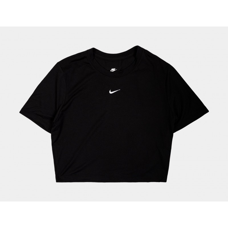 Nike W Nsw Tee Essntl Slim Crp Lbr Black T-Shirt M/M Nero Donna - Giuglar Shop