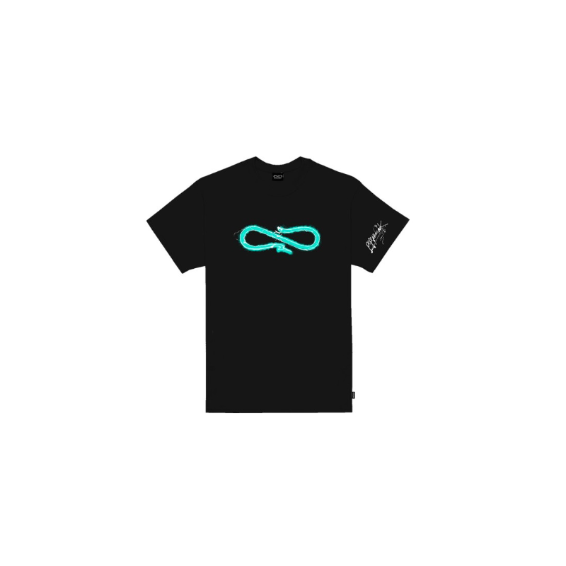 Propaganda T-Shirt M/M 100% Cotone Logo Maniak Nero Uomo - Giuglar