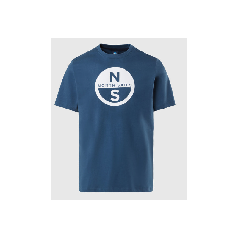 North Sails T-Shirt M/M Short Sleeve Basic Bollo-Dark Denim Uomo - Giuglar Shop