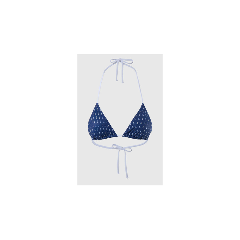 North Sails Basic Triangle Beachwear Combo 3 Triangolo Blu Ancore Donna - Giuglar Shop