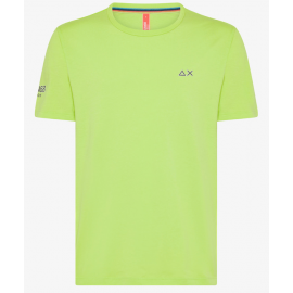 Sun 68 T-Shirt M/M Logo Lime Uomo - Giuglar Shop