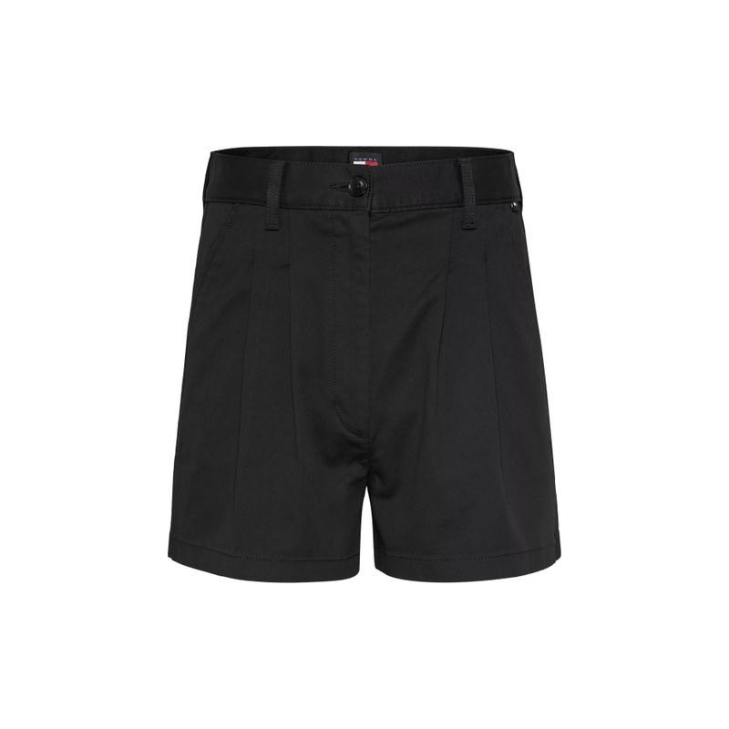 Tommy Jeans Tjw Claire Hr Pleated Shorts Nero Donna - Giuglar Shop