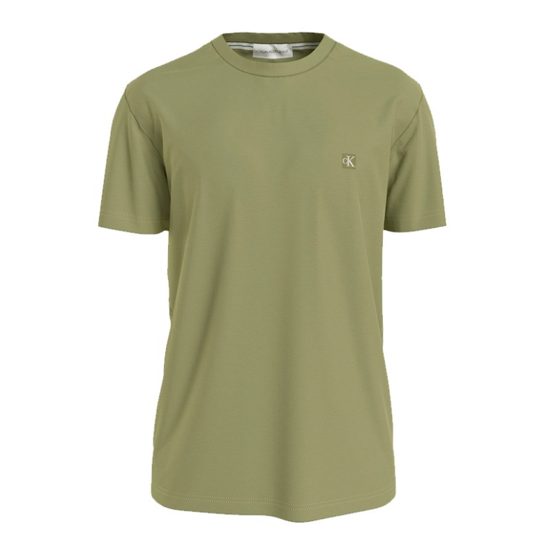 Calvin Klein Jeans Ck Embro Badge Tee T-Shirt M/M Dark Juniper Verde Uomo - Giuglar Shop