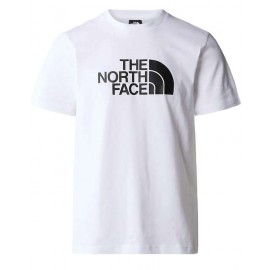 The North Face M S/S Easy Tee T-Shirt M/M Bianca Logo Grande Uomo - Giuglar