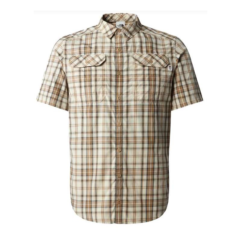 The North Face M S/S Pine Knot Shirt Camicia M/M Scozzese Khaki Uomo - Giuglar