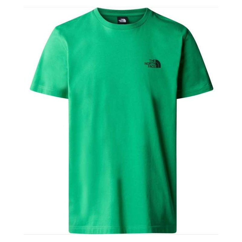 The North Face M S/S Simple Dome T-Shirt M/M Optic Emerald Logo Piccolo Uomo - Giuglar