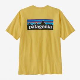 Patagonia M'S P-6 Logo Resp Tee T-Shirt M/M Mille Yellow Stampa Retro Uomo - Giuglar Shop